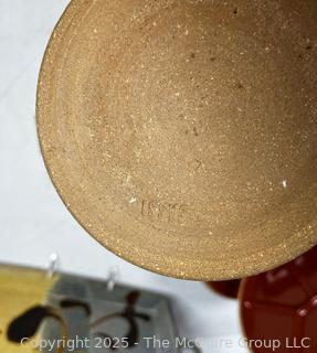Collection of Hand Thrown Pottery Serving Pieces