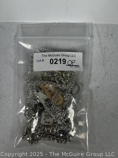 Nine (9) Costume Jewelry Link Bracelets Including Ralph Lauren with Tags
