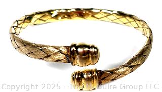 Italian Veronese Vermeil Sterling Mesh Wrap Bracelet