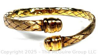 Italian Veronese Vermeil Sterling Mesh Wrap Bracelet