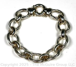 Sterling Silver Large Link Bracelet