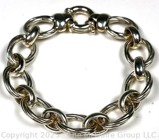 Sterling Silver Large Link Bracelet