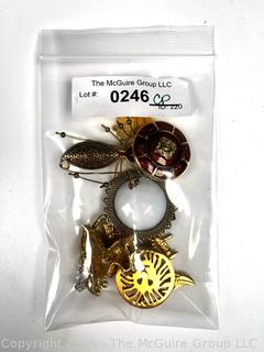 Eight (8) Costume Jewelry Brooches