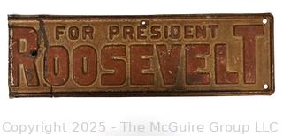 President Roosevelt License Plate Topper