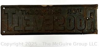 President Roosevelt License Plate Topper