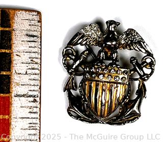 Trifari WWII Sweetheart Sterling Eagle Brooch