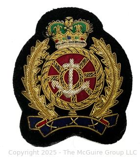 Four (4) Scottish Metallic Bullion Embroidered Badges