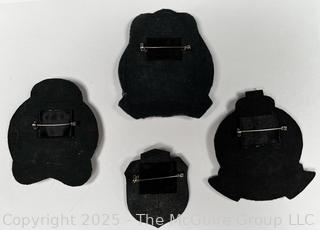 Four (4) Scottish Metallic Bullion Embroidered Badges