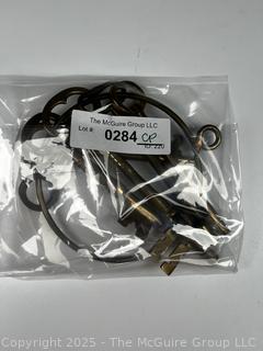 Collection of Large Brass Skeleton Keys 