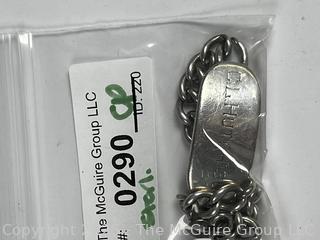 Sterling Silver Cuban Link ID Bracelet