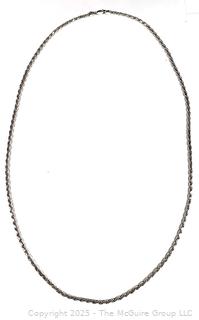 Sterling Silver Rope Chain Necklace
