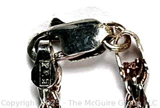 Sterling Silver Rope Chain Necklace