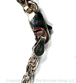 Sterling Silver Rope Chain Necklace