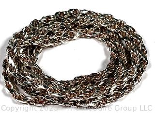 Sterling Silver Rope Chain Necklace