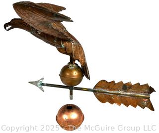 Copper Eagle Weathervane with Mount 