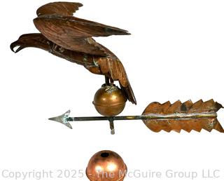 Copper Eagle Weathervane with Mount 