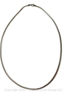 Sterling Silver Chain Necklace. 