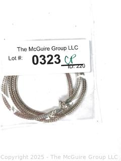 Sterling Silver Chain Necklace. 