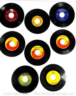 Group of Vinyl 45 Records Including Five (5) by The Beatles 
