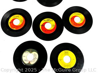 Group of Vinyl 45 Records Including Five (5) by The Beatles 