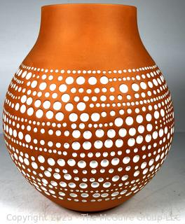 Terra Cotta Pottery Vase by Dutch Designer Hella Jongerius for Ikea.  15"