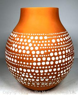 Terra Cotta Pottery Vase by Dutch Designer Hella Jongerius for Ikea.  15"