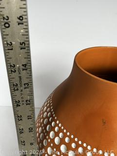 Terra Cotta Pottery Vase by Dutch Designer Hella Jongerius for Ikea.  15"