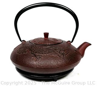 Joyce Chen Asian Dragon Cast Iron Teapot
