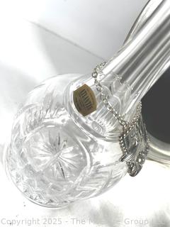 Crystal Decanters and Silver Plated Serving Tray