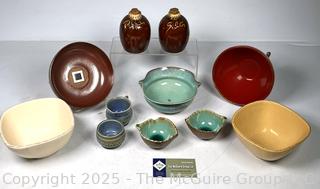 Group of Pottery Serving Items