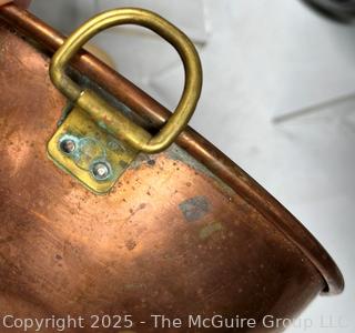 Group of Kitchenware Including Copper Mixing Bowl