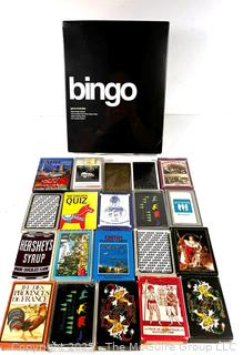 Crate & Barrel Bingo Game and Decks of Playing Cards and Games