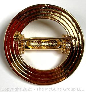 Round St. John Logo Enamel Brooch 