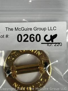 Round St. John Logo Enamel Brooch 