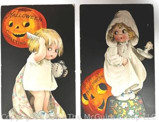 Two (2) Victorian Halloween Postcards