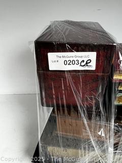 Collection of Faux Leather Decorative Book Boxes