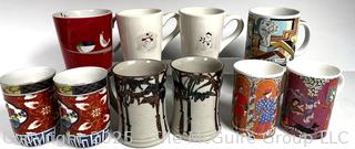 Ten (10) Porcelain Mugs