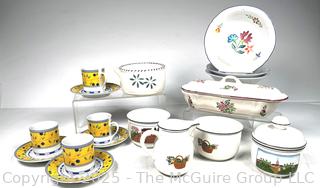 Group of Porcelainware Including Villeroy & Boch Design Naif 