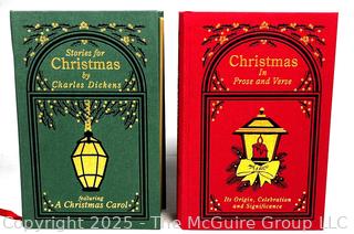 Two (2) Christmas Books Including Stories for Christmas by Charles Dickens and Christmas In Prose and Verse by 