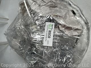 Glassware Including Orrefors Sweden Lars Hellsten Tree of Life Glass Platter