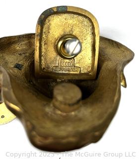 Heavy Brass Labrador Retriever Door Knocker by Jefferson