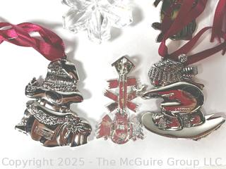 Silver Plated Christmas Items Including Gorham Ornaments