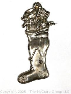1987 Gorham Sterling Silver Stocking Christmas Ornament