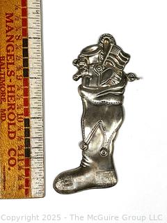 1987 Gorham Sterling Silver Stocking Christmas Ornament