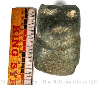 Mezcala Diorite Stone Axe God Figure. 3" long.