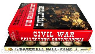 Civil War Collector's Encyclopedia by Francis A. Lord & Bert Sugar's Baseball Hall of Fame Books