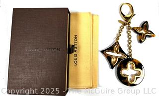 Louis Vuitton Tortoise Shell Resin Insolence Key Holder Bag Charm, New in Box