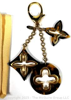 Louis Vuitton Tortoise Shell Resin Insolence Key Holder Bag Charm, New in Box