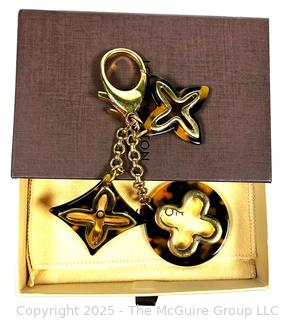 Louis Vuitton Tortoise Shell Resin Insolence Key Holder Bag Charm, New in Box