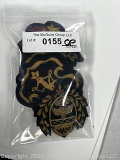 Four (4) Scottish Metallic Bullion Embroidered Badges